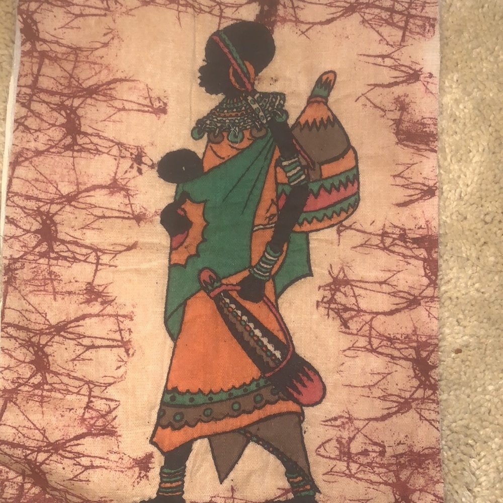 Vintage/Antique MAASAI African/Ethnic art work. PAIR - Picture 3 of 9